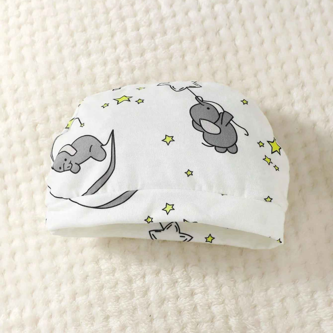 Macacão de Manga Comprida Bordado com Chapéu 2 Peças - Saffari