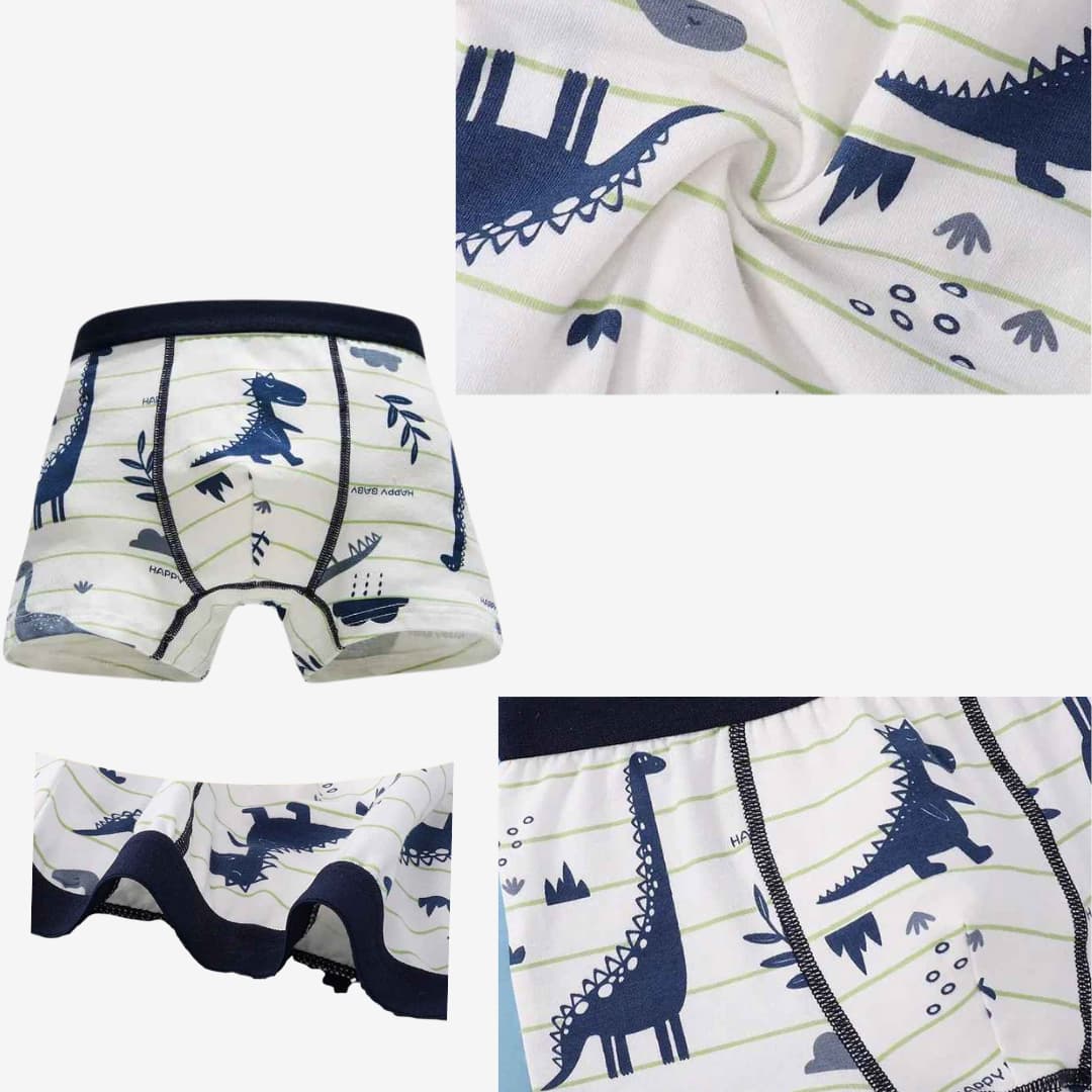 Kit 4 Cuecas Boxer de Algodão Macio e Confortáveis - Noah