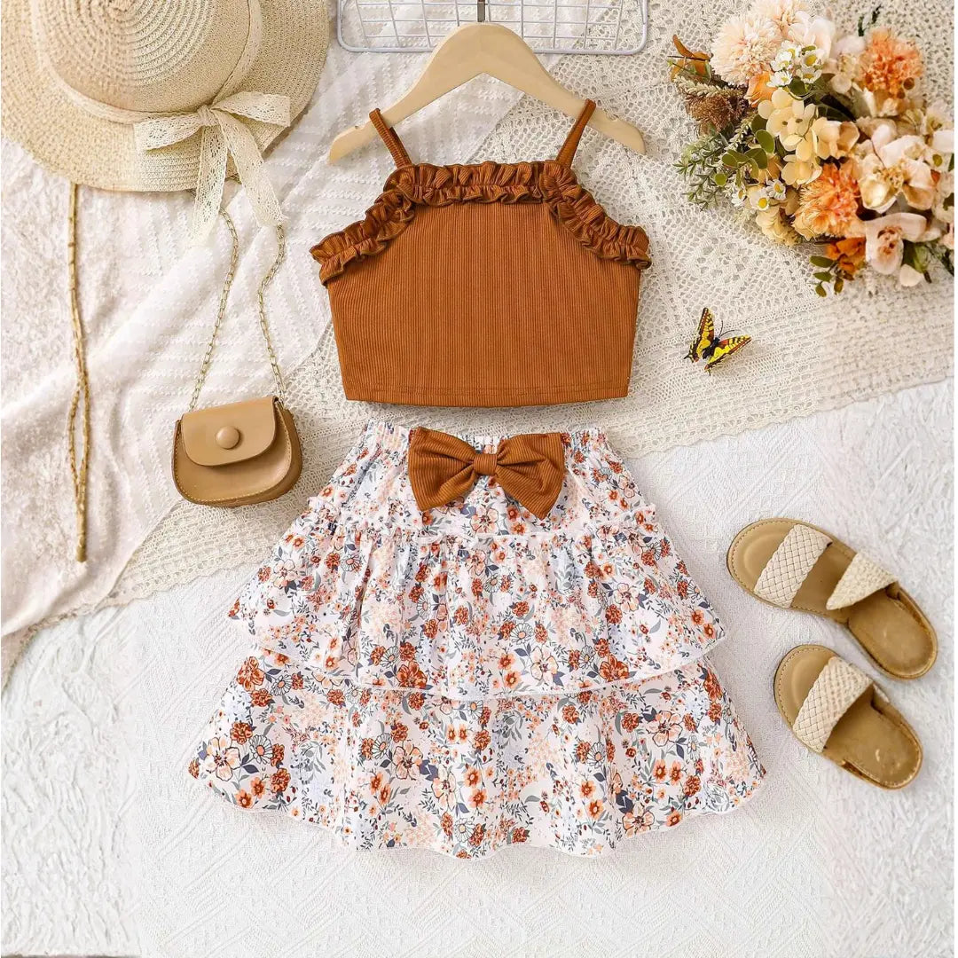 Conjunto Vestido Casual Primavera Verão 2 Peças - Bentaflor