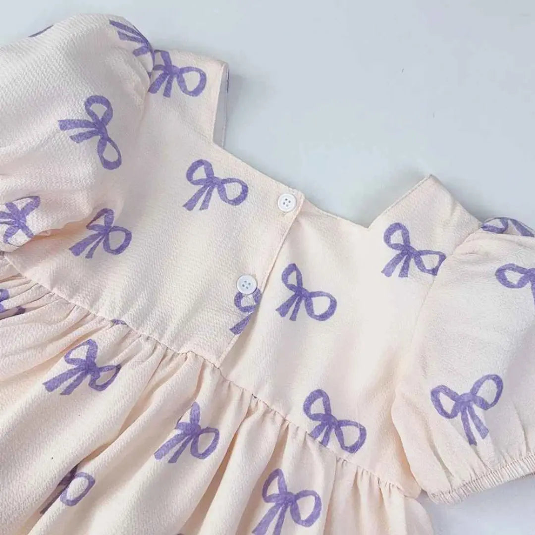 Vestido Infantil Estampa de Laços - Penelope