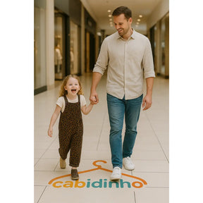 Macacão de Veludo Estampa Leopardo - Leona