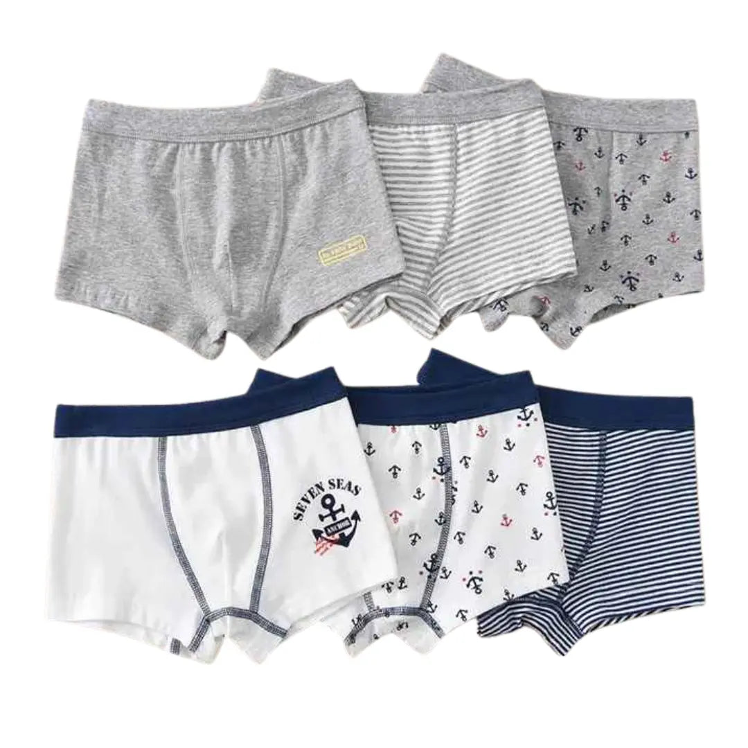 Kit Cuecas Boxer Estampas Divertidas e Conforto 3 Peças - Benício