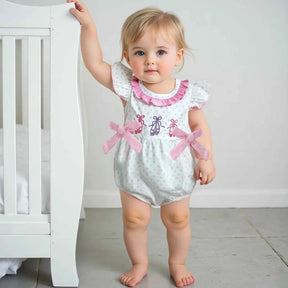 Body Menina Manga Voadora Com Babados  - Lola