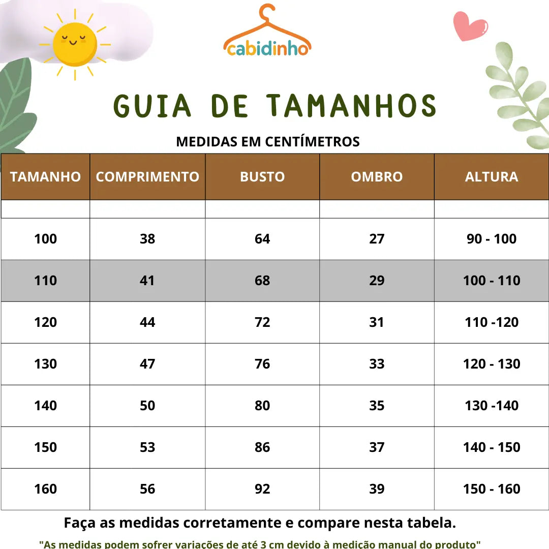 Guia de Tamanhos