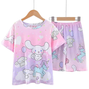 Conjunto de Roupas Casual Confortáveis dos Desenhos Animados - Lilina