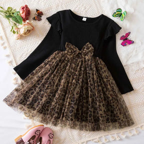 Kit Vestido Infantil Floral com Tule e Babados - Sophia