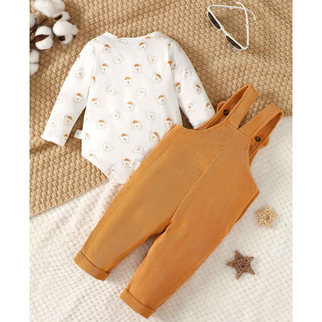 Conjunto Macacão e Body Estampado 2 Peças - Delsy