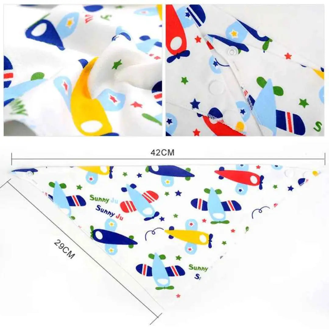 Kit Babadores para Bebê de Algodão Chicos - Leve 5 Pague 3