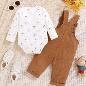 Conjunto Macacão e Body Estampado 2 Peças - Delsy