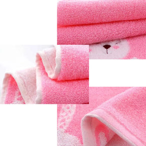 Toalha Infantil Macia e Absorvente Bordado Jacquard Desenhos Animados - José