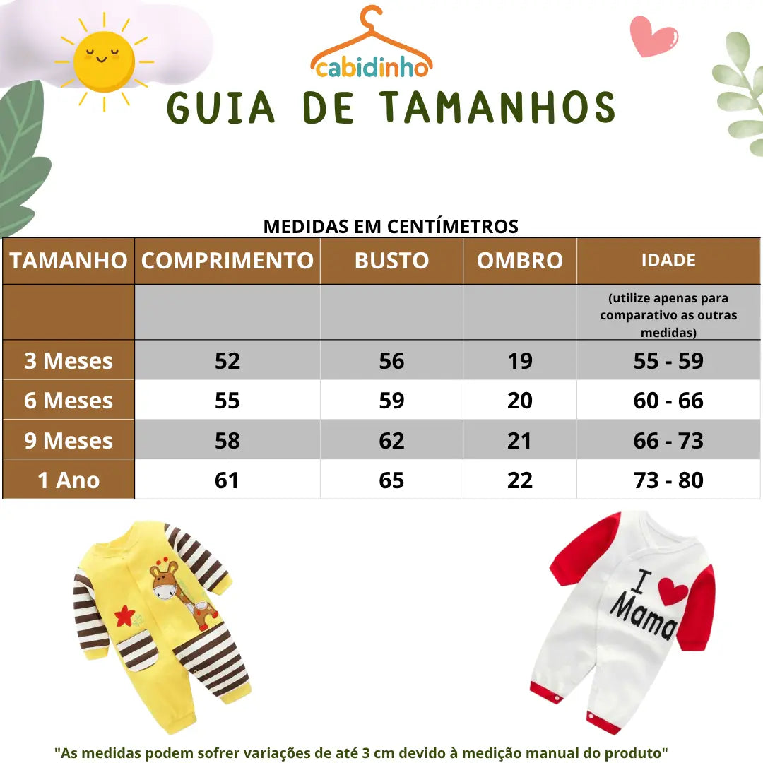 Guia de Tamanhos