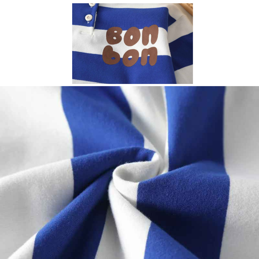 Kit Macacão Listrado Recém-Nascidos Algodão 2 Peças - Willian