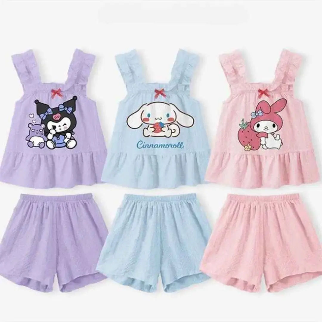 Conjunto de Roupas Confortáveis Camisola + Shorts - 2 Peças - Isolina