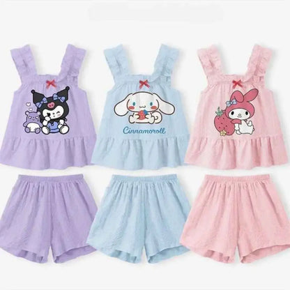 Conjunto de Roupas Confortáveis Camisola + Shorts - 2 Peças - Isolina