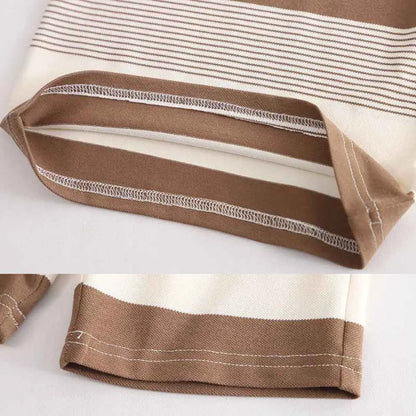 Kit Camiseta + Shorts Listrado 6 Peças - Julyo