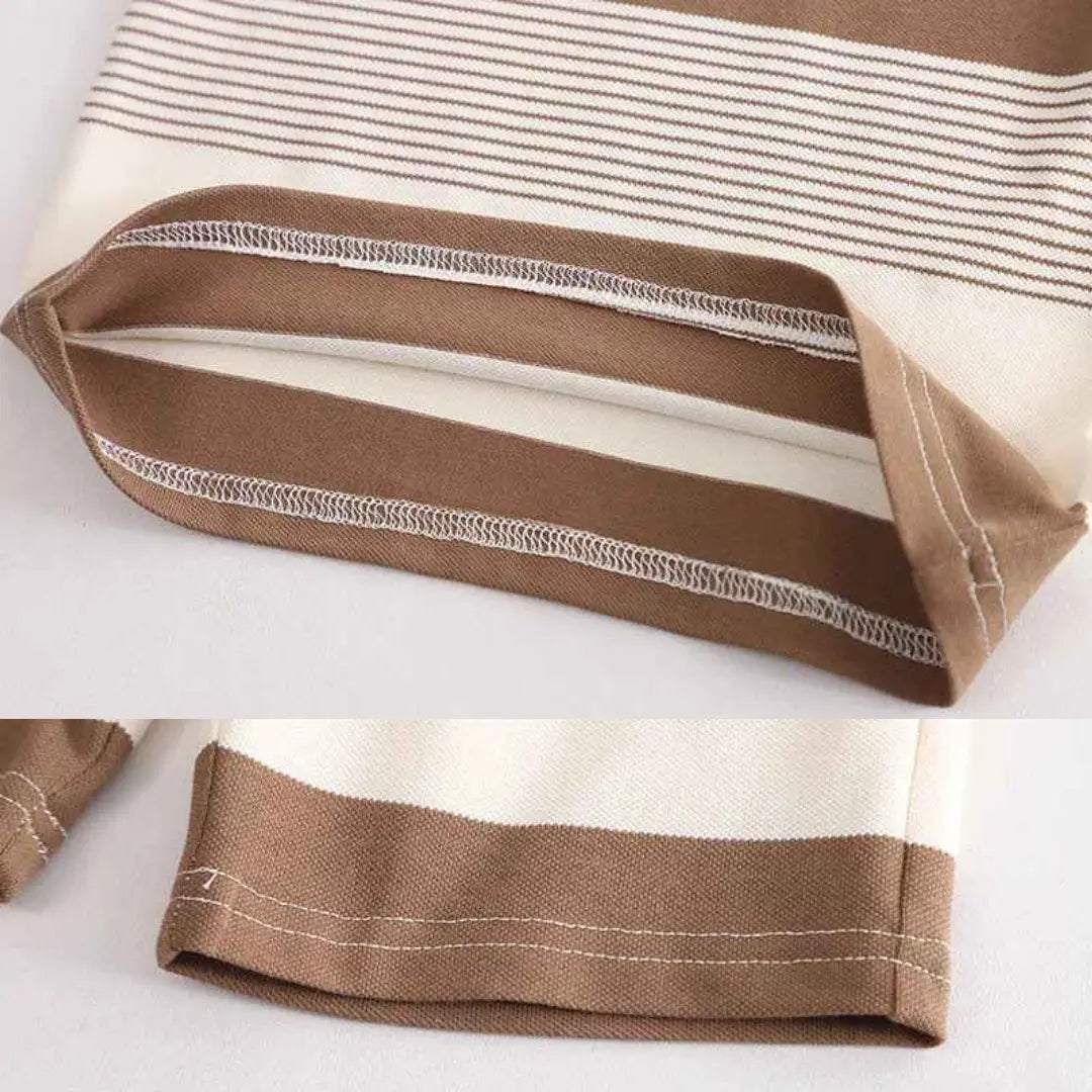 Kit Camiseta + Shorts Listrado 6 Peças - Julyo