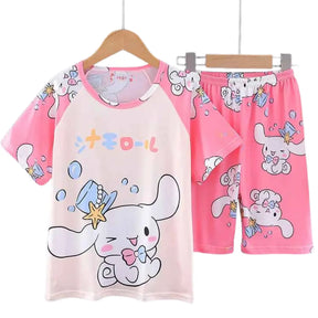 Conjunto de Roupas Casual Confortáveis dos Desenhos Animados - Lilina