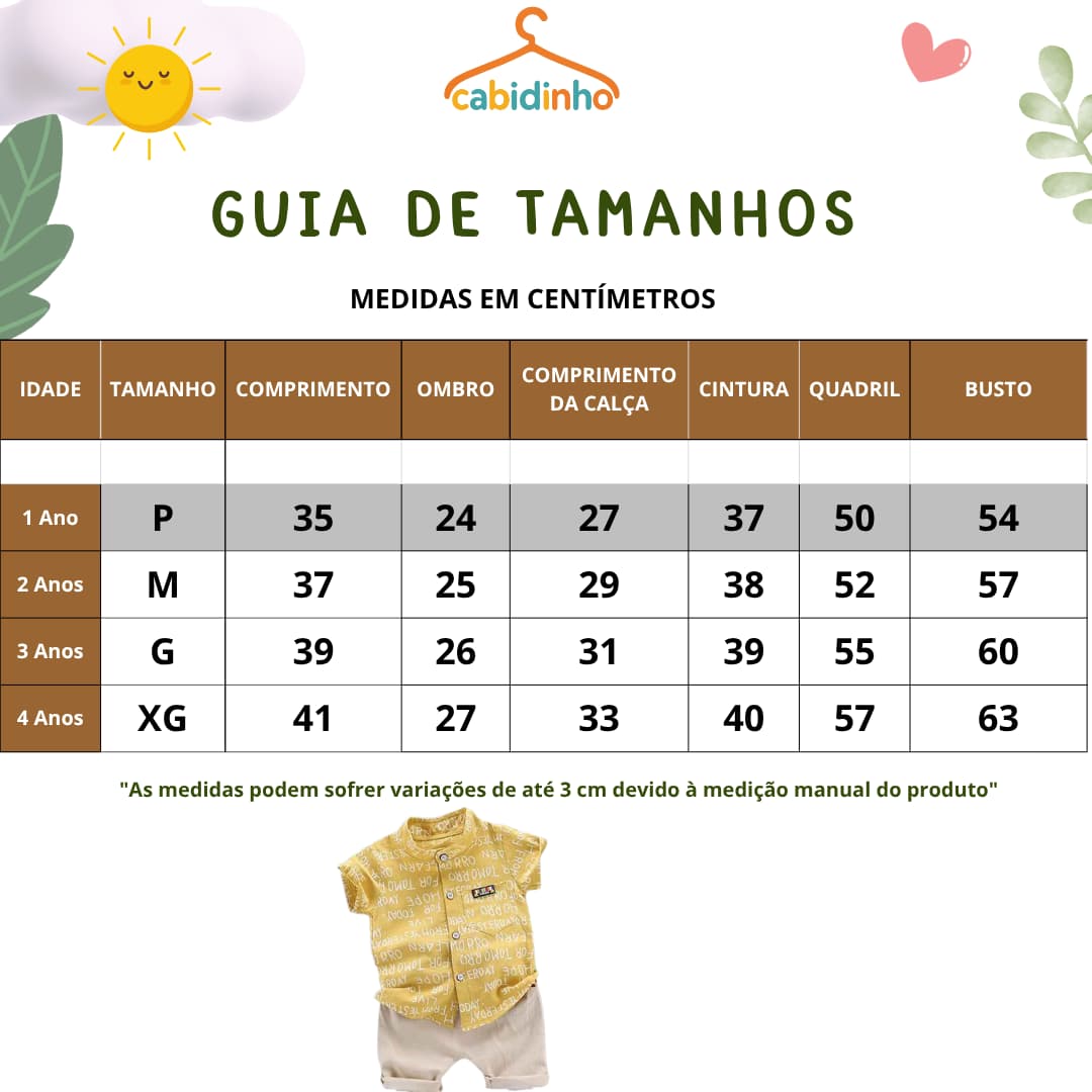 Guia de Tamanhos