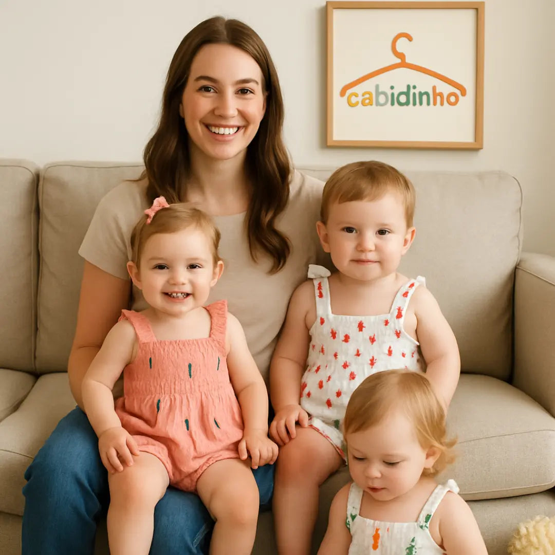 Conjunto Macacão sem Mangas com Estampa Recém-Nascido - Leve 3 Pague 2 - Cocco