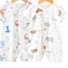 Macacão Infantil Algodão Manga Curta - Nazareth