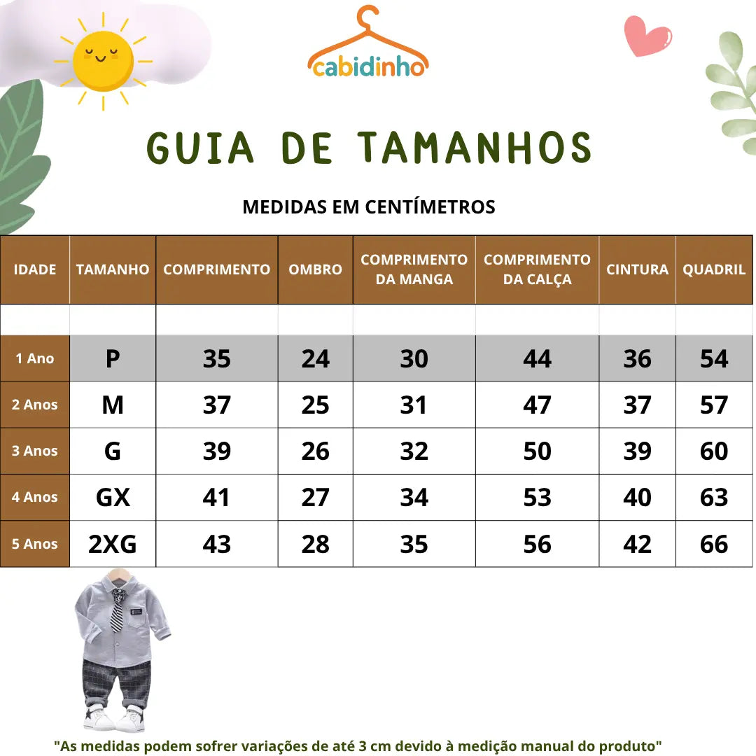 Guia de Tamanhos