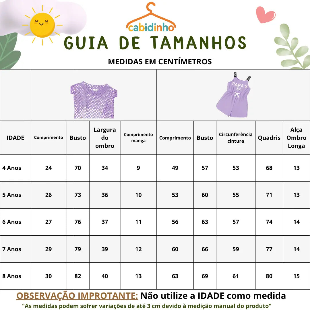 Guia de Tamanhos