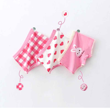 Kit Calcinha Crianças Floral 3 Peças  - Cabintima