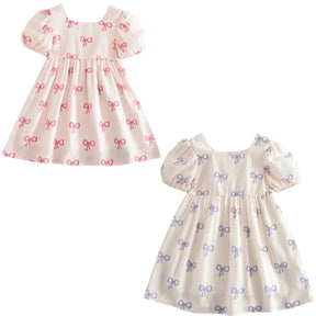 Vestido Infantil Estampa de Laços - Penelope