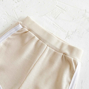 Conjunto Lazer Bebê Bordado Sorvete Camisa + Shorts 2 Peças - Ruthammy