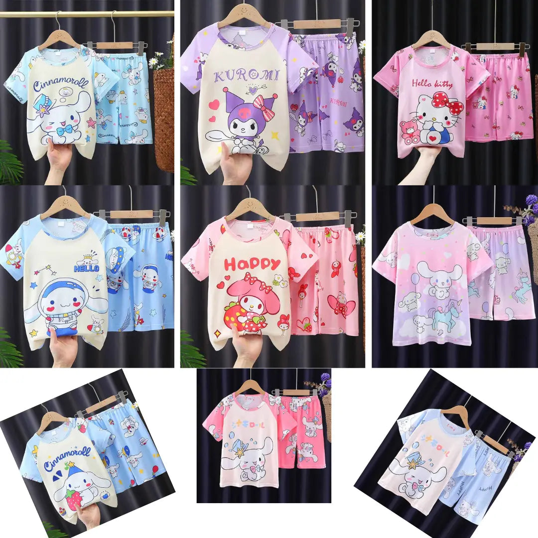 Conjunto de Roupas Casual Confortáveis dos Desenhos Animados - Lilina