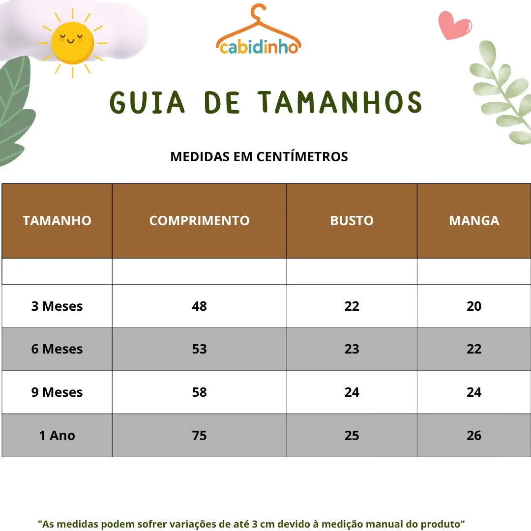 Guia de Tamanhos