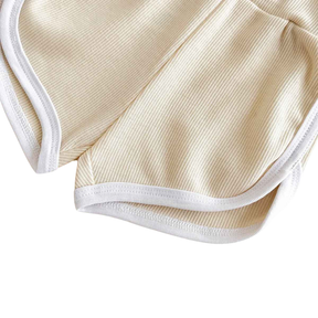 Conjunto Lazer Bebê Bordado Sorvete Camisa + Shorts 2 Peças - Ruthammy