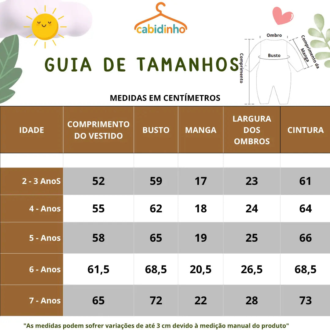 Guia de Tamanhos