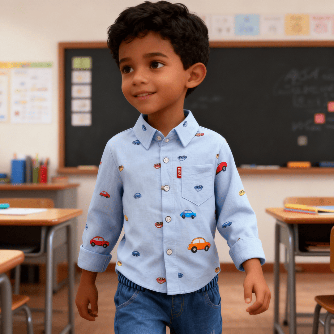 Conjunto Infantil Casual Camisa e Calça 2 Peças - Janire