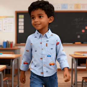 Conjunto Infantil Casual Camisa e Calça 2 Peças - Janire