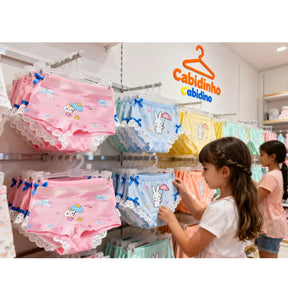 Kit Calcinhas de Algodão Com Estampas Divertidas 5 Peças - Maya