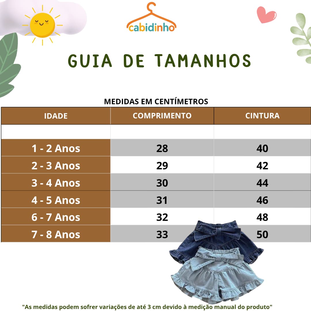 Guia de Tamanhos