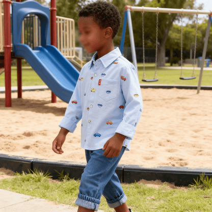 Conjunto Infantil Casual Camisa e Calça 2 Peças - Janire