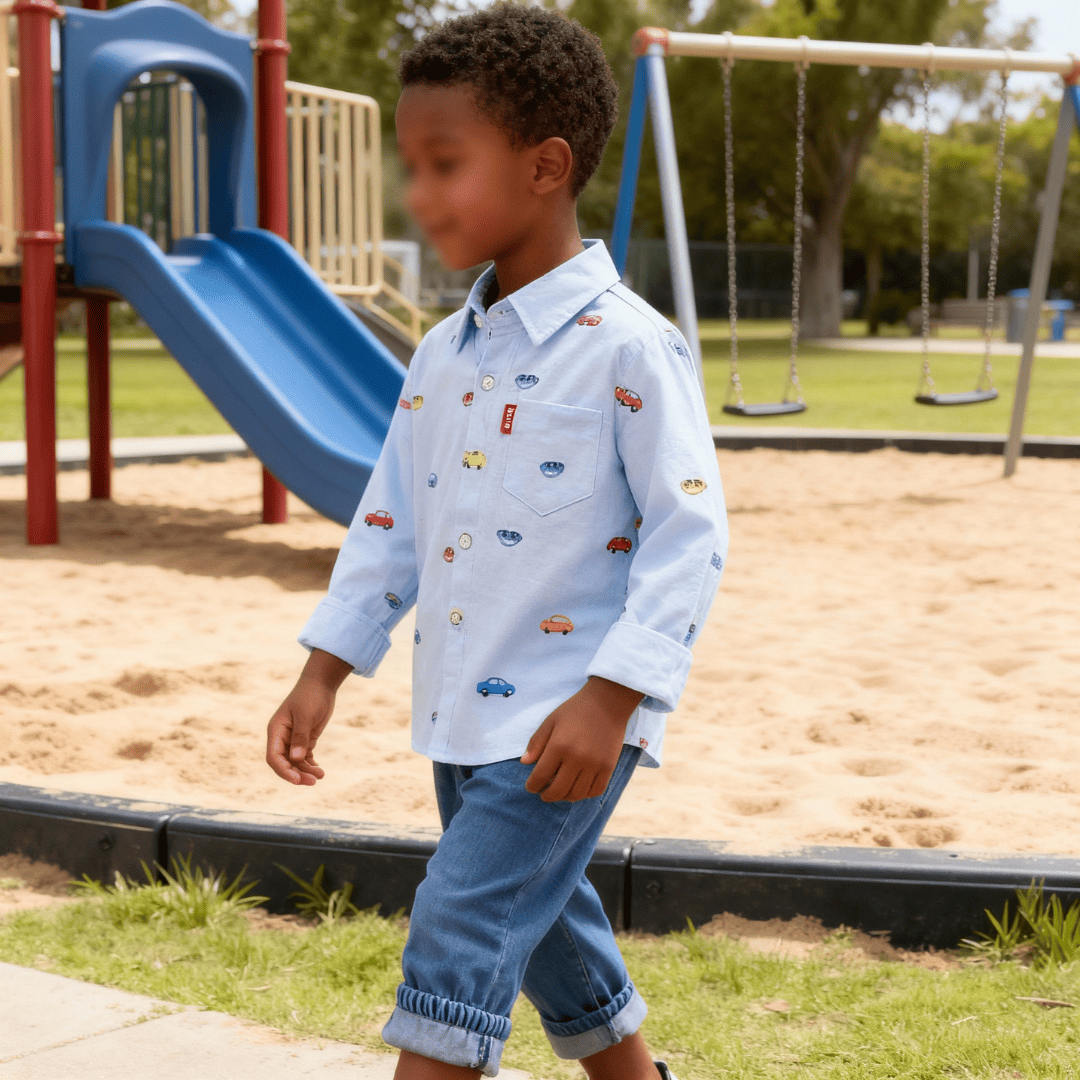 Conjunto Infantil Casual Camisa e Calça 2 Peças - Janire