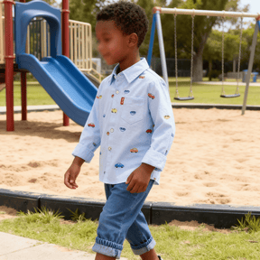 Conjunto Infantil Casual Camisa e Calça 2 Peças - Janire