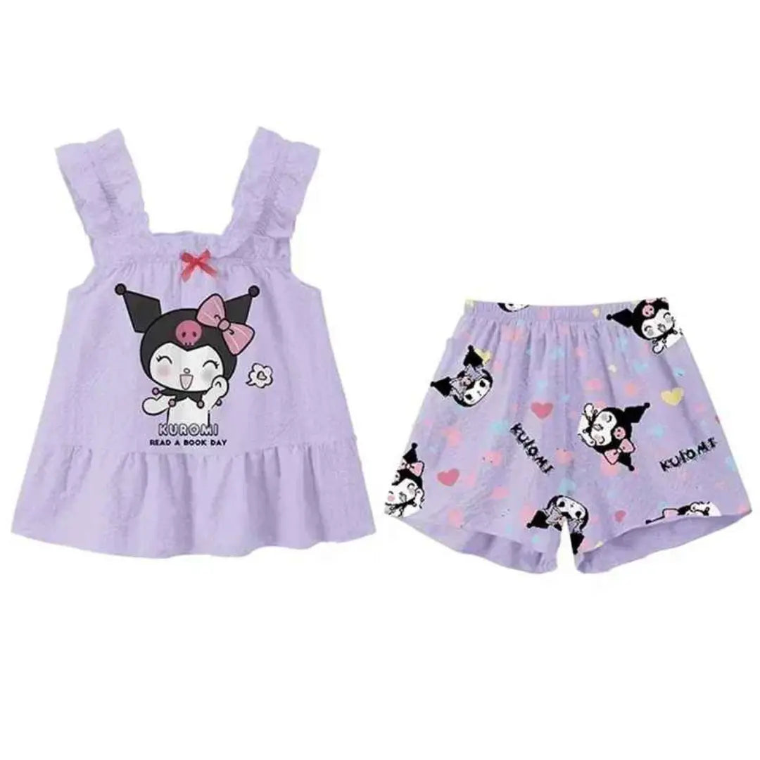 Conjunto de Roupas Confortáveis Camisola + Shorts - 2 Peças - Isolina