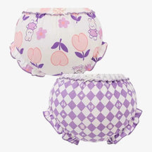 Kit Calcinhas Infantis de Algodão Com Estampa Conforto Diário 2 Peças - Yasmin