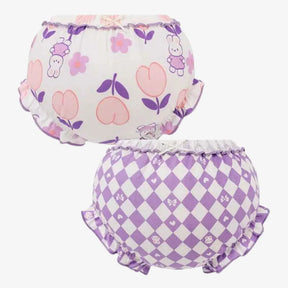 Kit Calcinhas Infantis de Algodão Com Estampa Conforto Diário 2 Peças - Yasmin