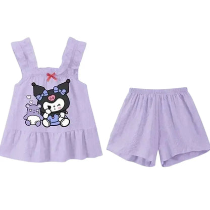 Conjunto de Roupas Confortáveis Camisola + Shorts - 2 Peças - Isolina