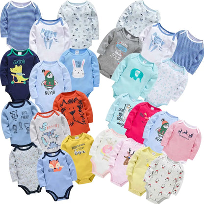 Kit Bodysuit Algodão Manga Longa Compre 6 Pague 3 - Kayky