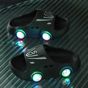 Chinelos Infantis Carro com Luz LED Conforto Diversão - Styleboy