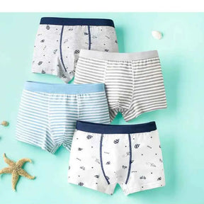 Kit Cuecas Boxer de Algodão Antimicrobianas Sem Costura e Confortáveis 4 Peças - Enzo