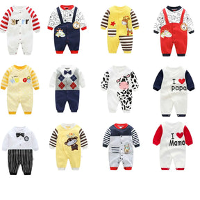 Kit Macacão de Algodão Primavera 3 Peças - Judite