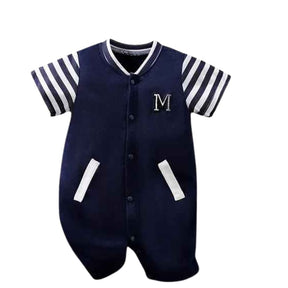 Macacão  Manga Curta Bordado Casual Confortáveis e Macios - Jabelê