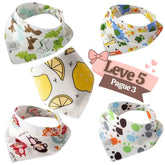 Kit Babadores para Bebê de Algodão Chicos - Leve 5 Pague 3